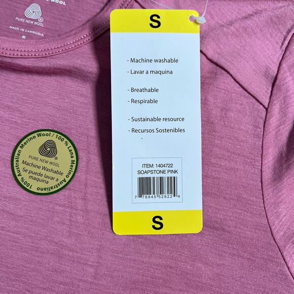 Segments 100% Merino Wool Shirt NWT Womens Base Layer Hiking Outdoors Small - Picture 7 of 8